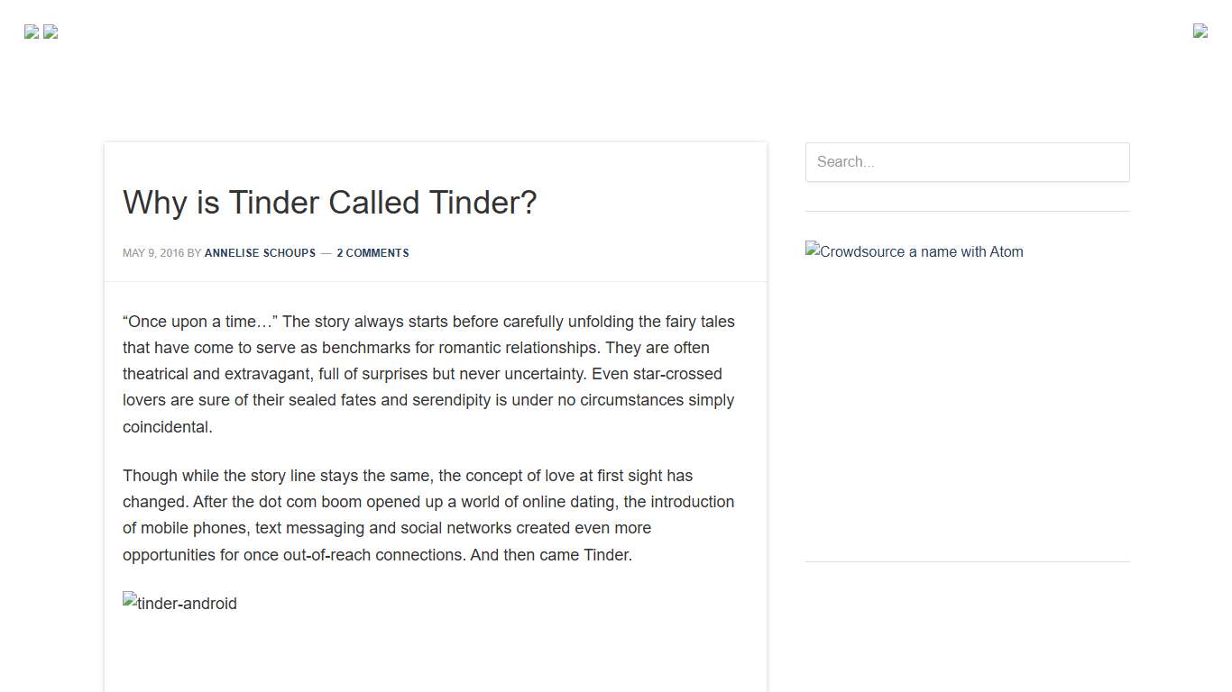 Why is Tinder Called Tinder? Rewind & Capture
