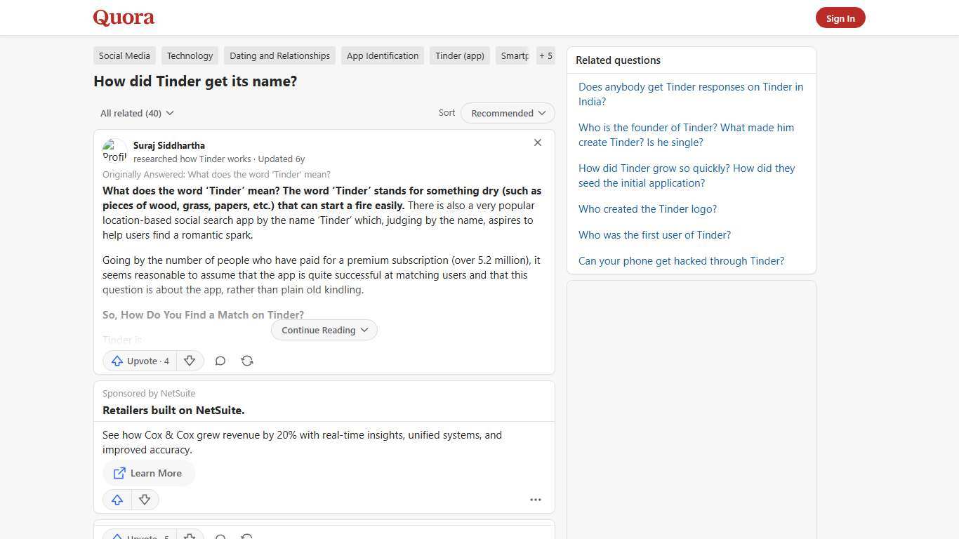 How did Tinder get its name? - Quora