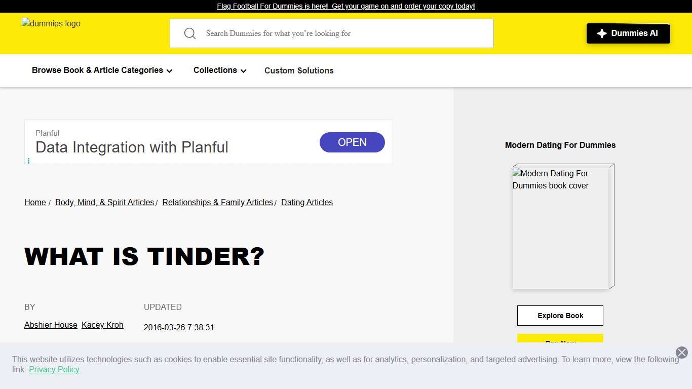 What Is Tinder? dummies